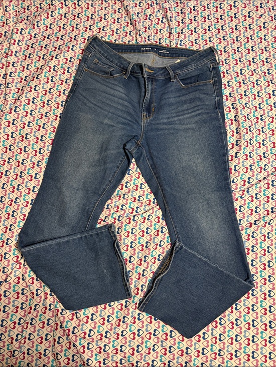 Old Navy Denim - Old Navy Slim Straight Dark Blue Jeans